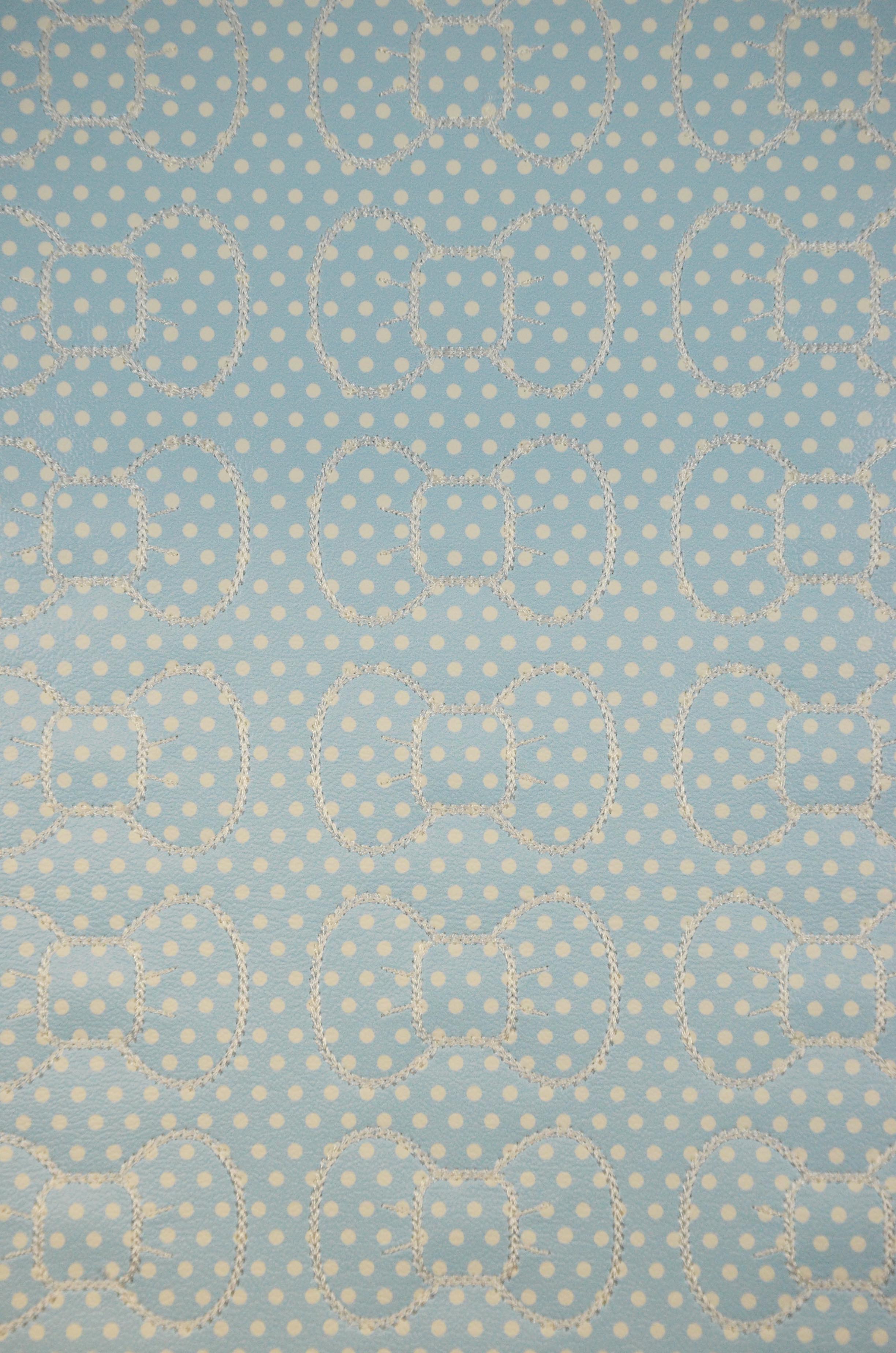 Basic Dots Light Blue Bow