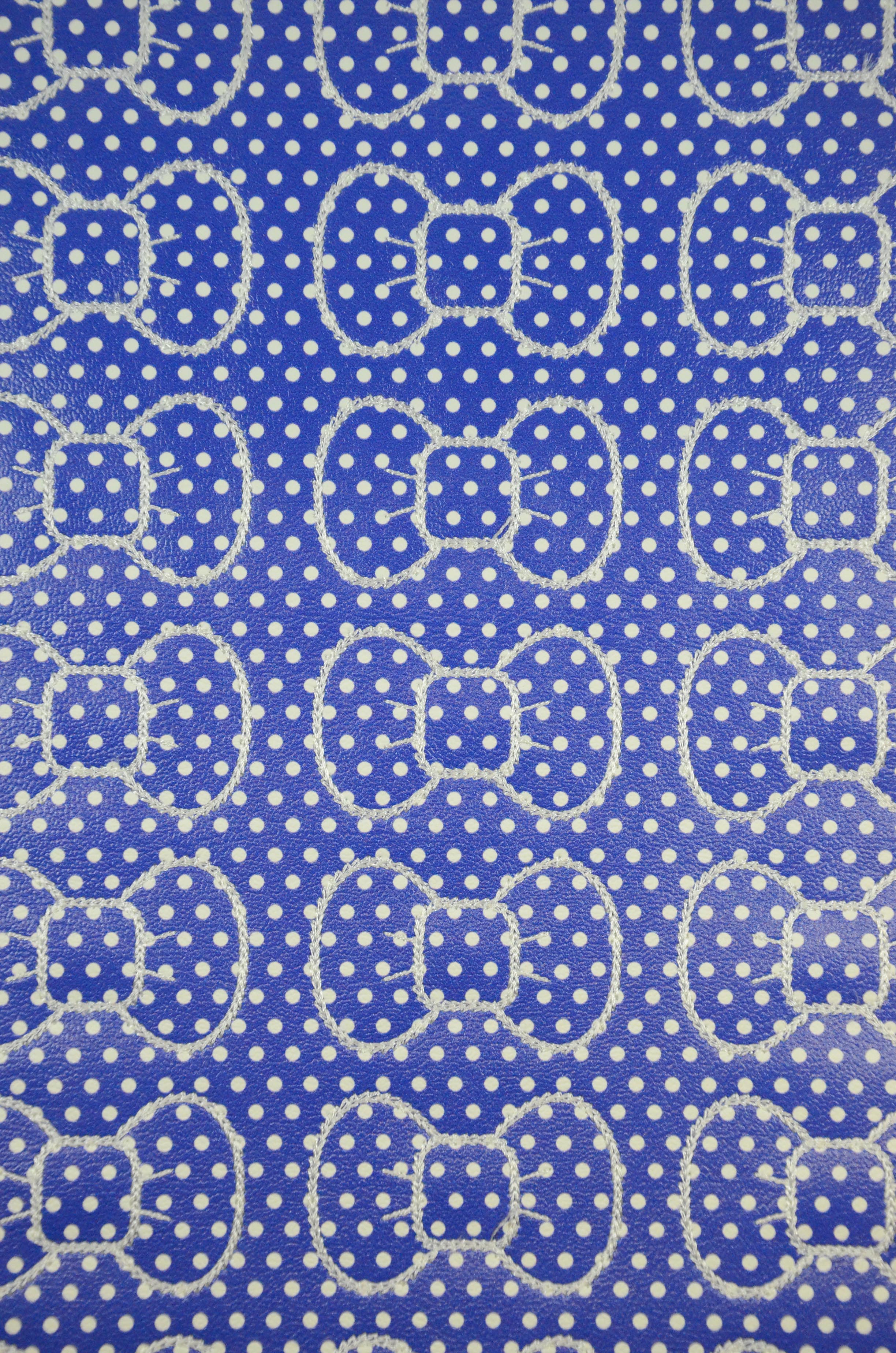 Blue Basic Dots Bow