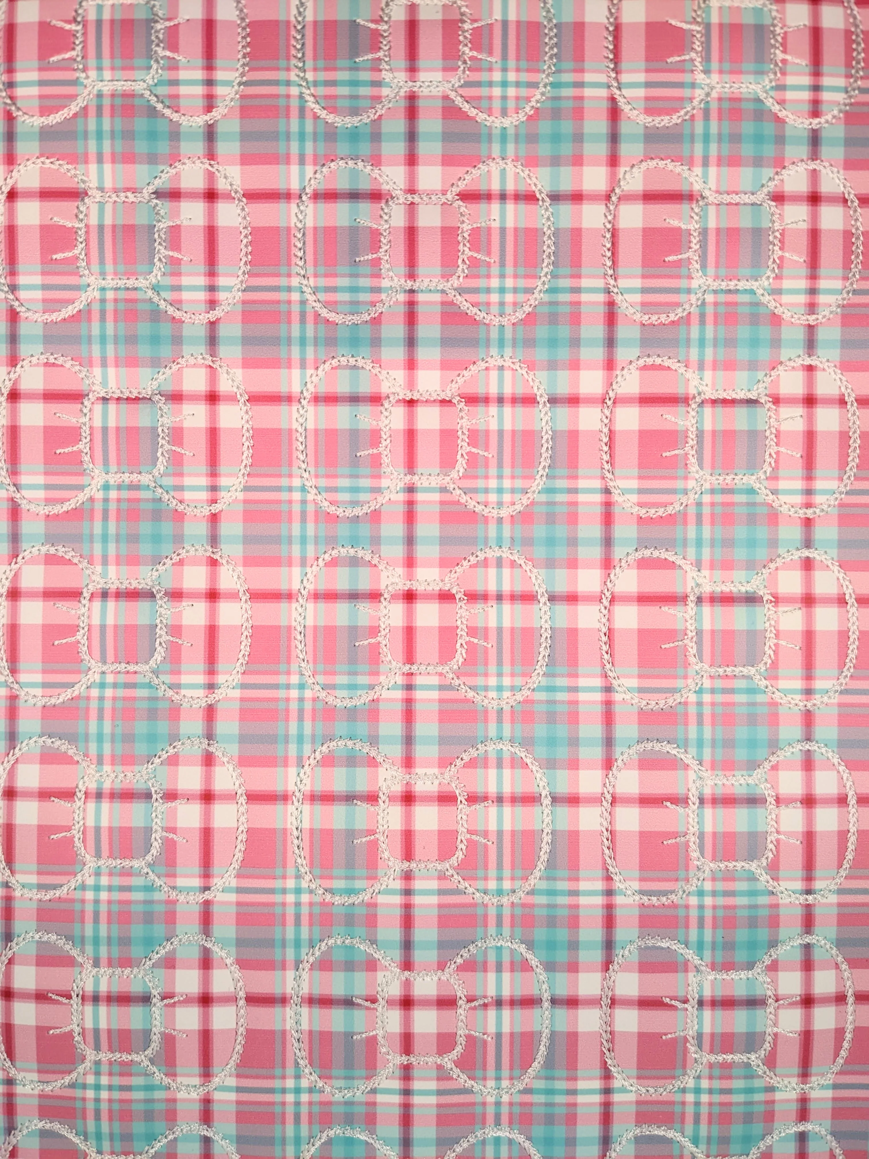 Christmas Pink Plaid Bow