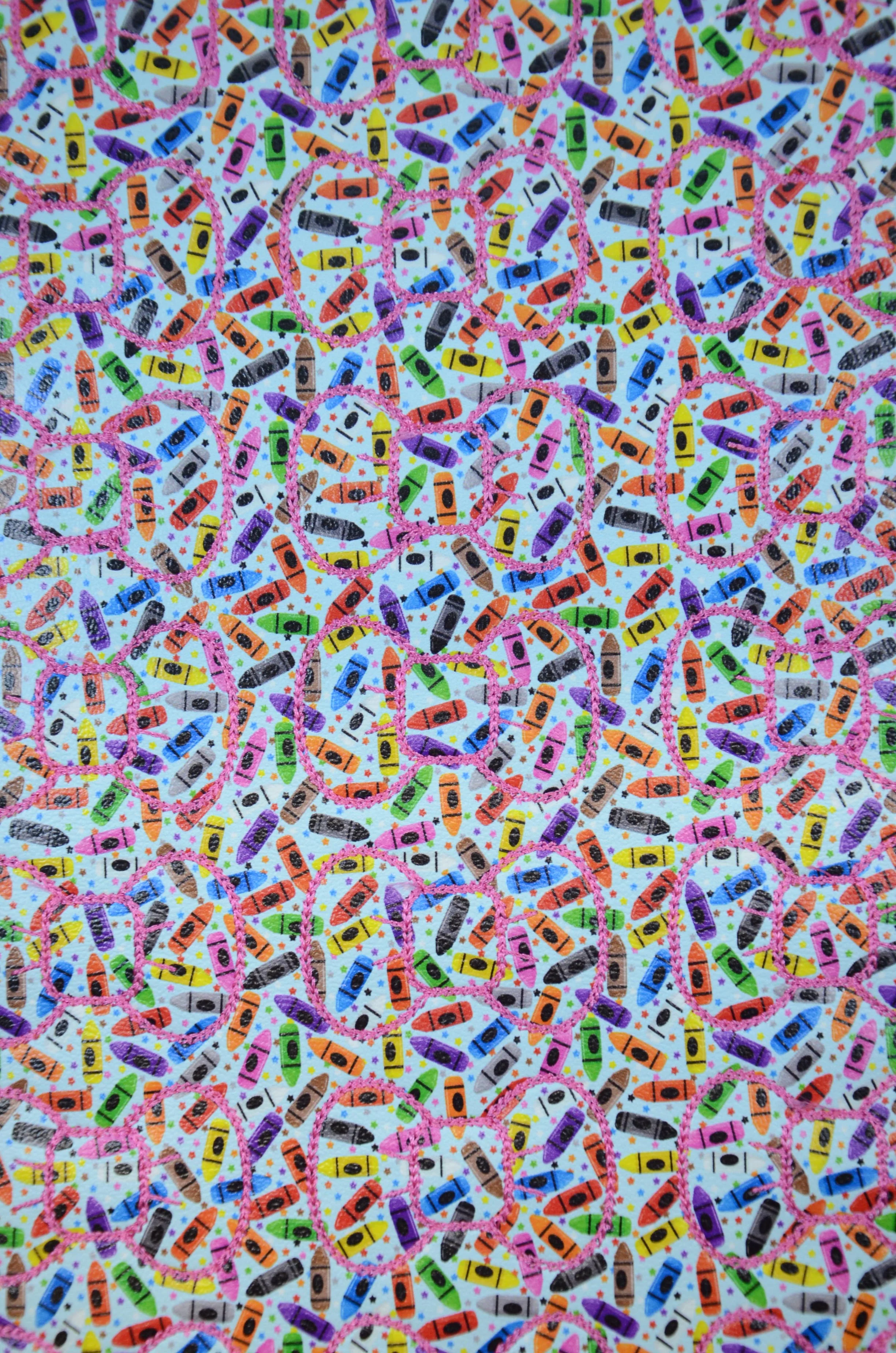 Crayons and Stars Bow