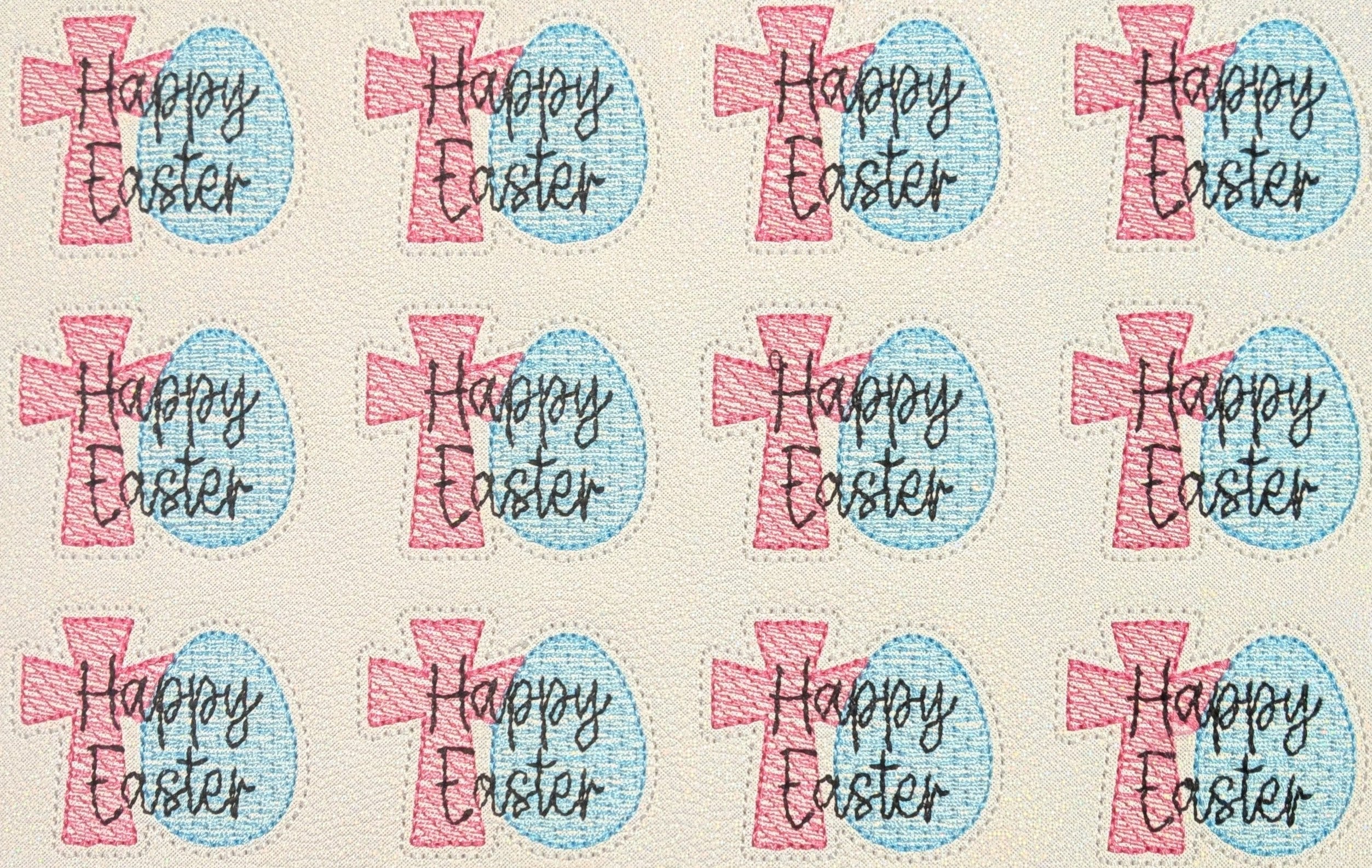 Cross and Egg Happy Easter