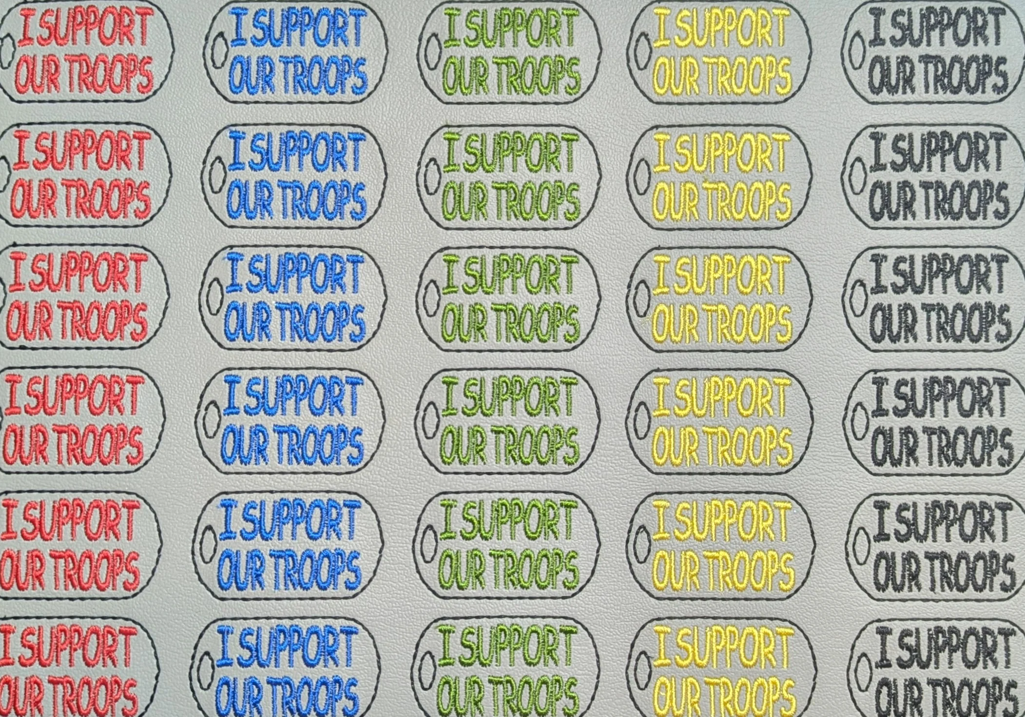 I Support Our Troops Dog Tag - Image 2