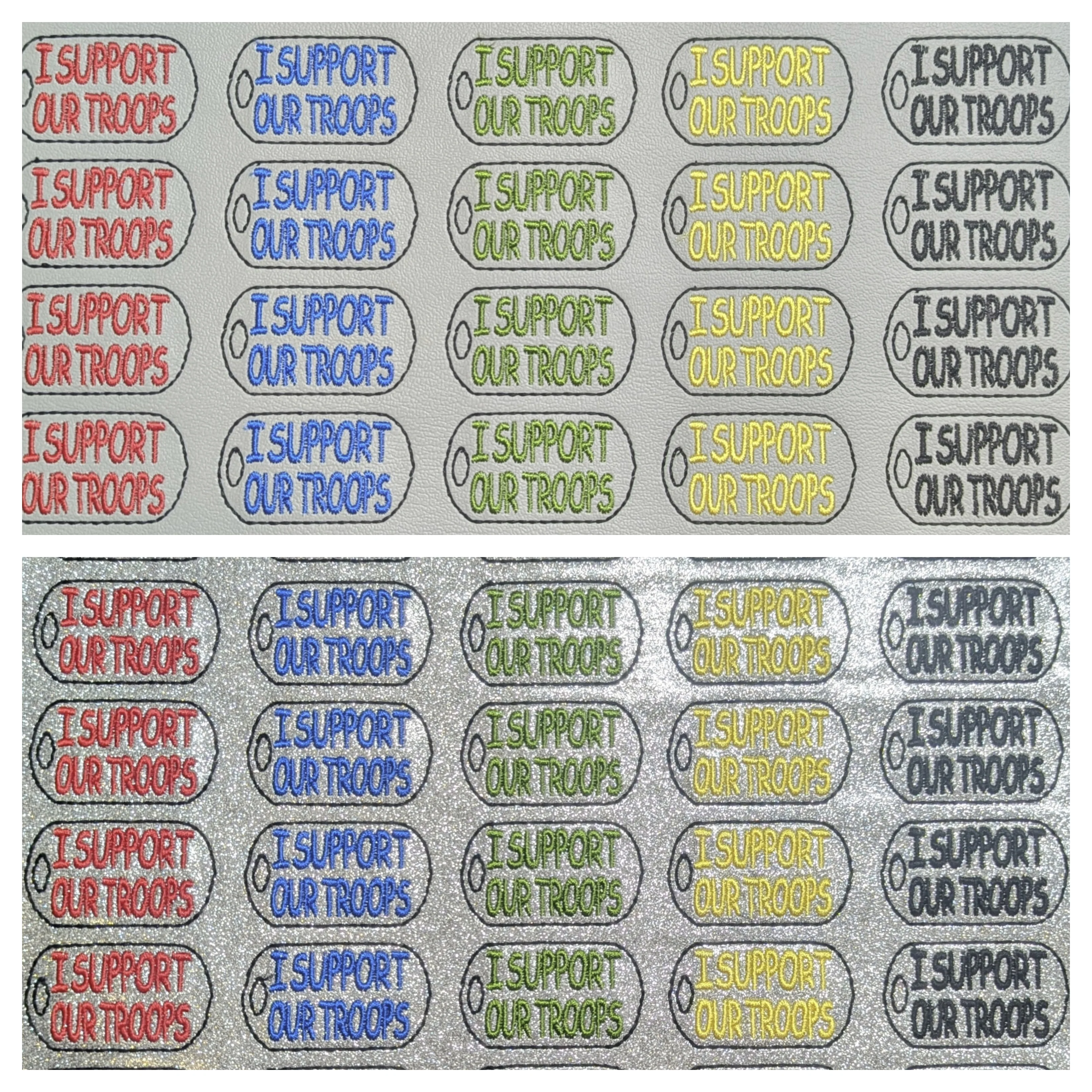 I Support Our Troops Dog Tag - Image 3