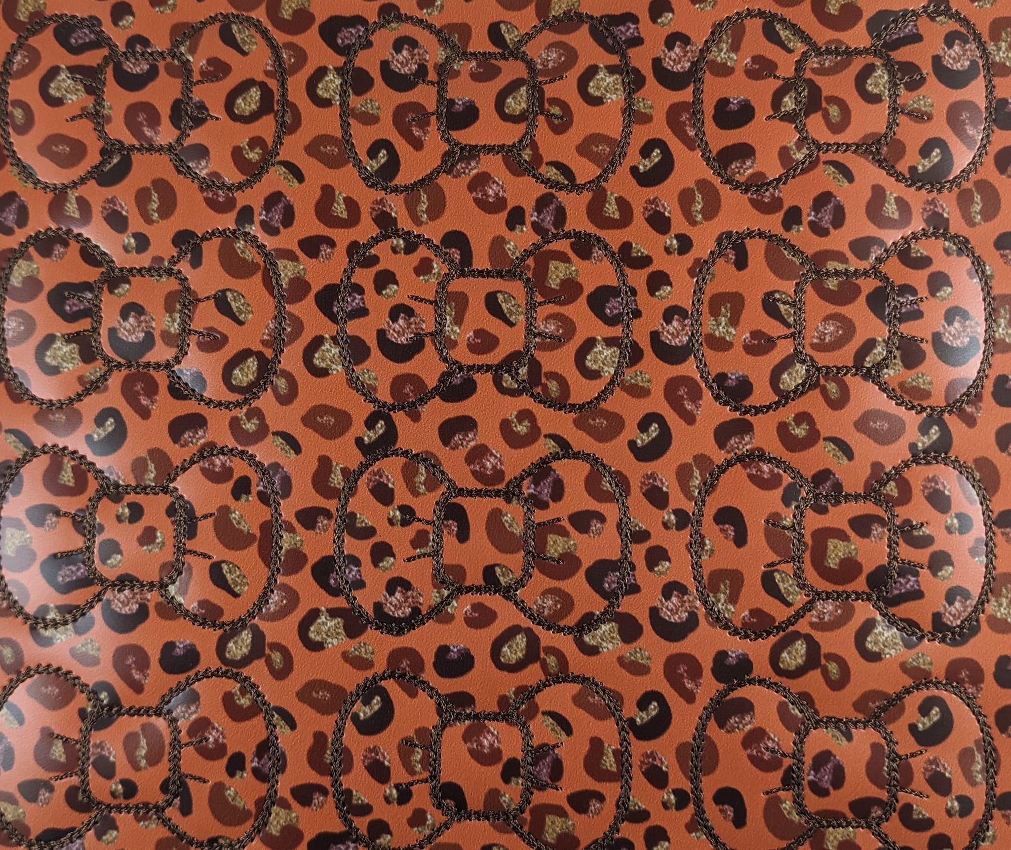 Leopard Pumpkin Bow