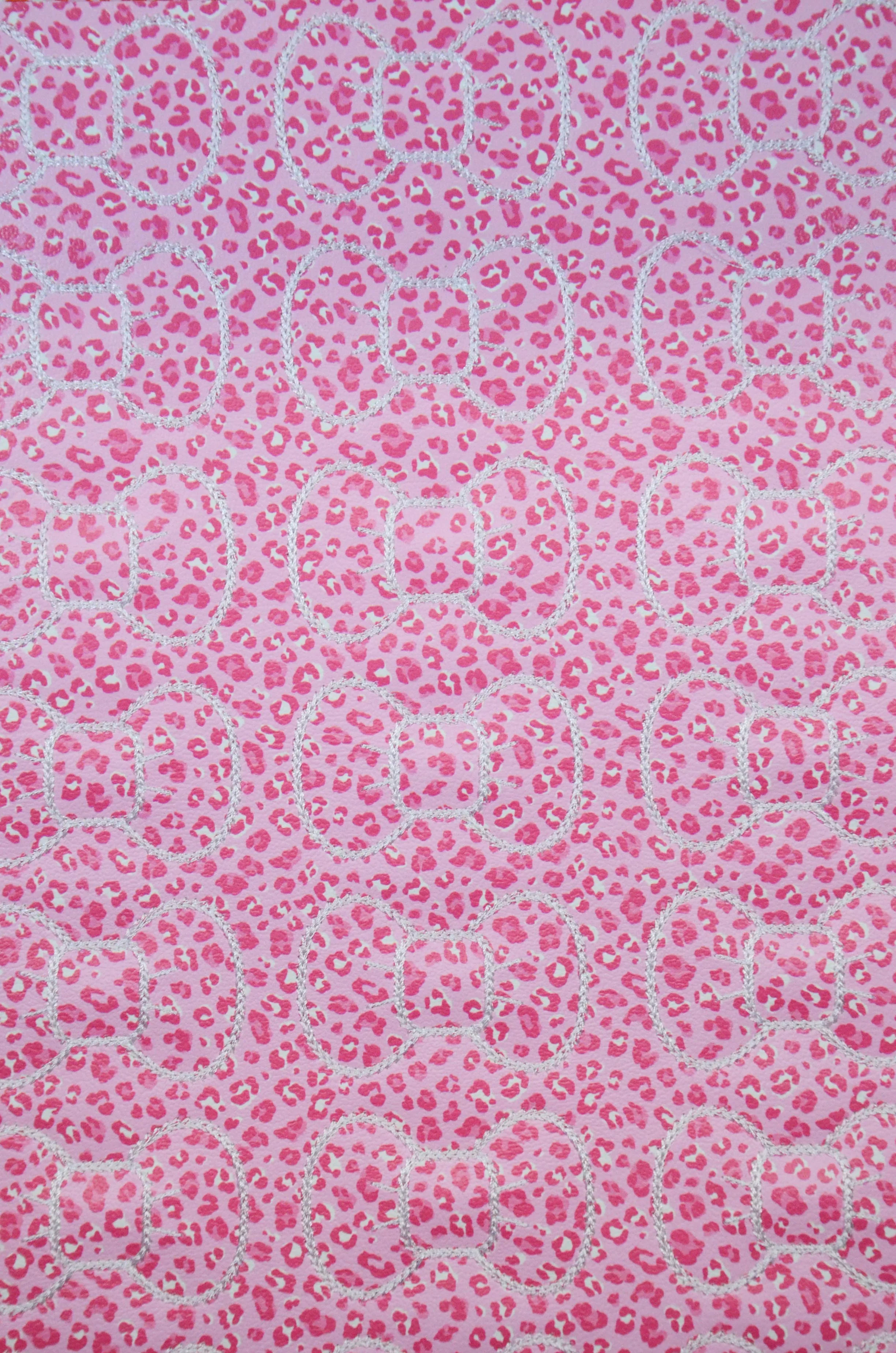 Lt Pink Cheetah Bow
