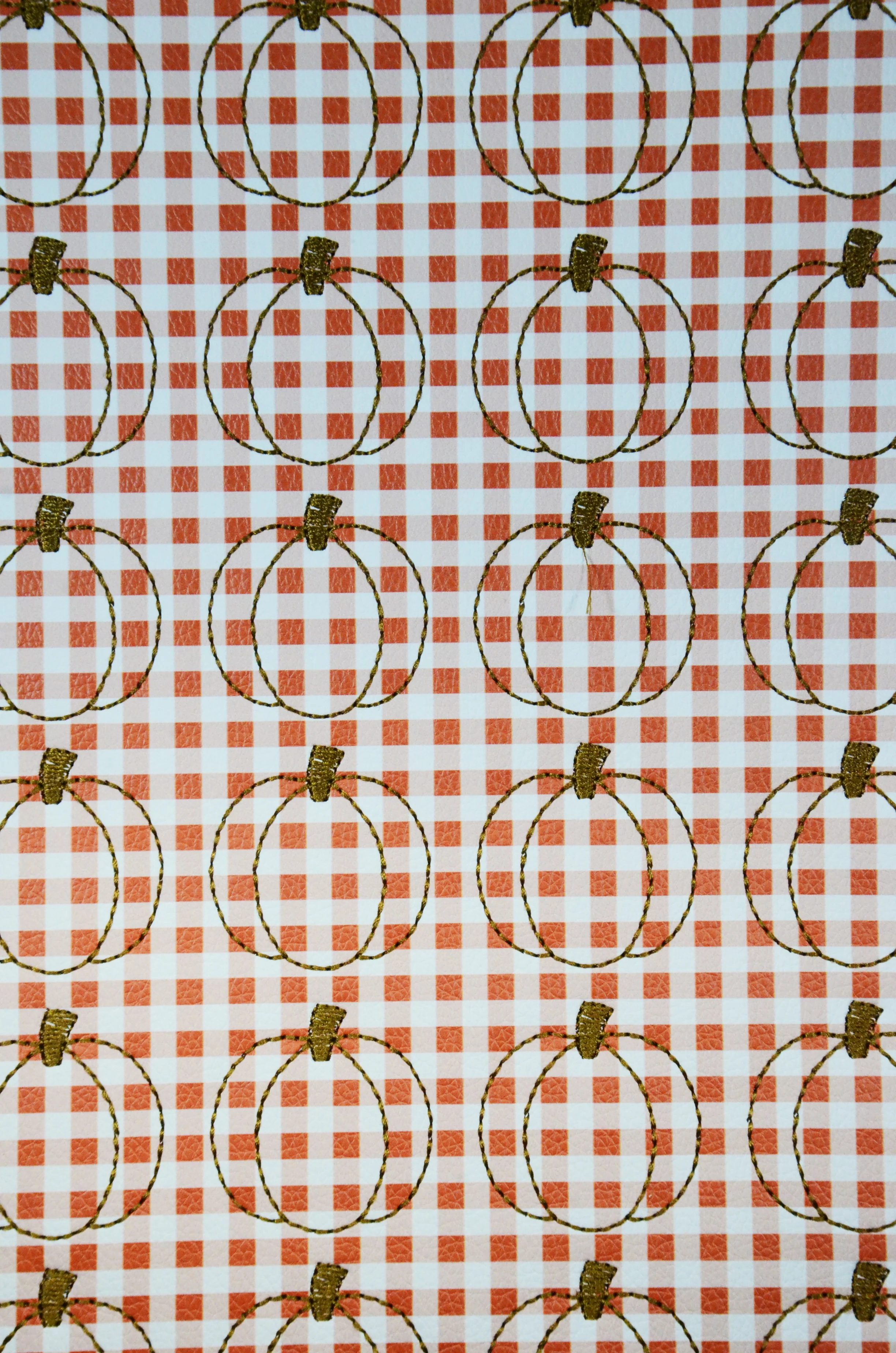 Rust Gingham Pumpkin
