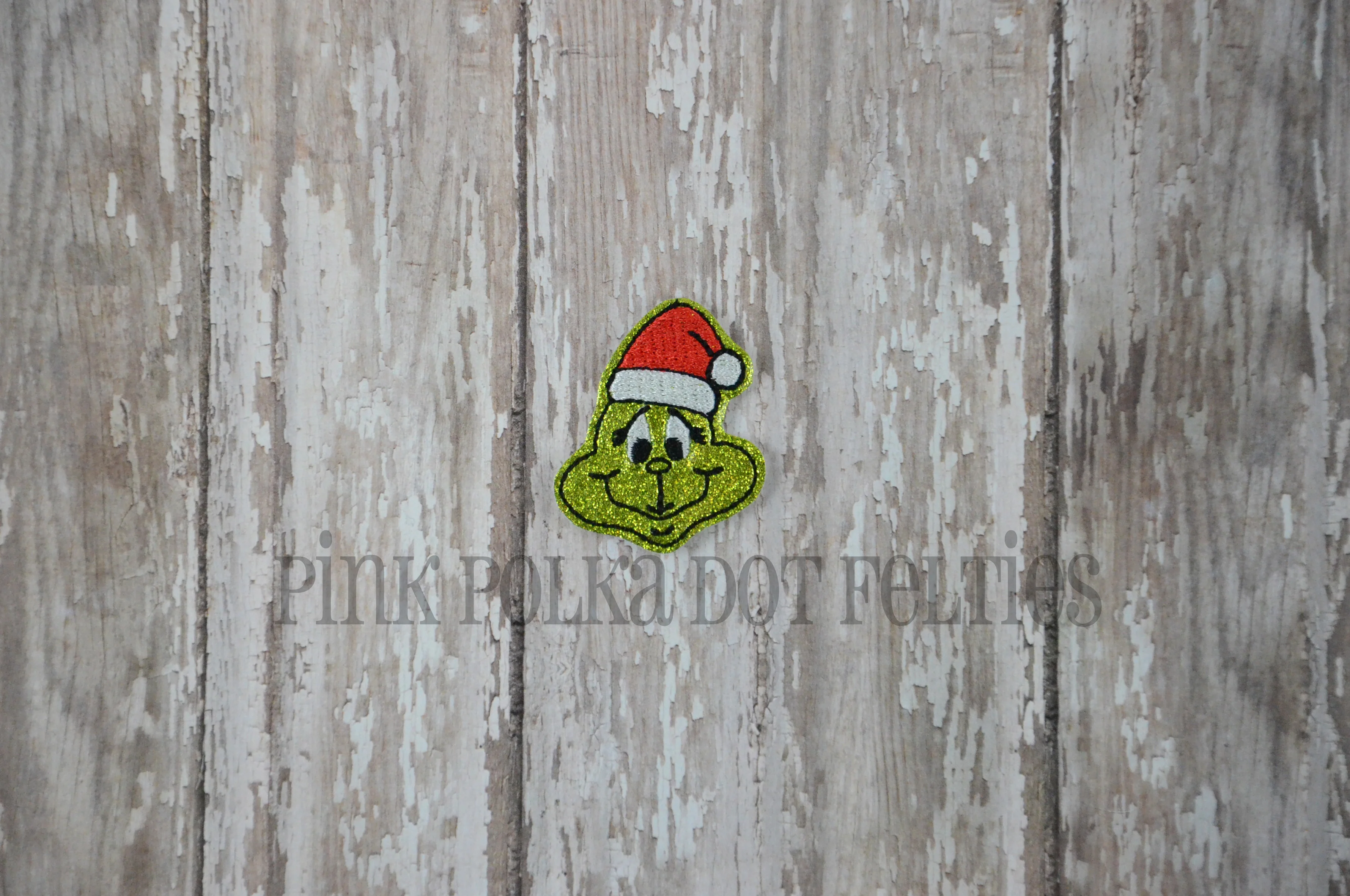 Sweet Mean One with Santa Hat