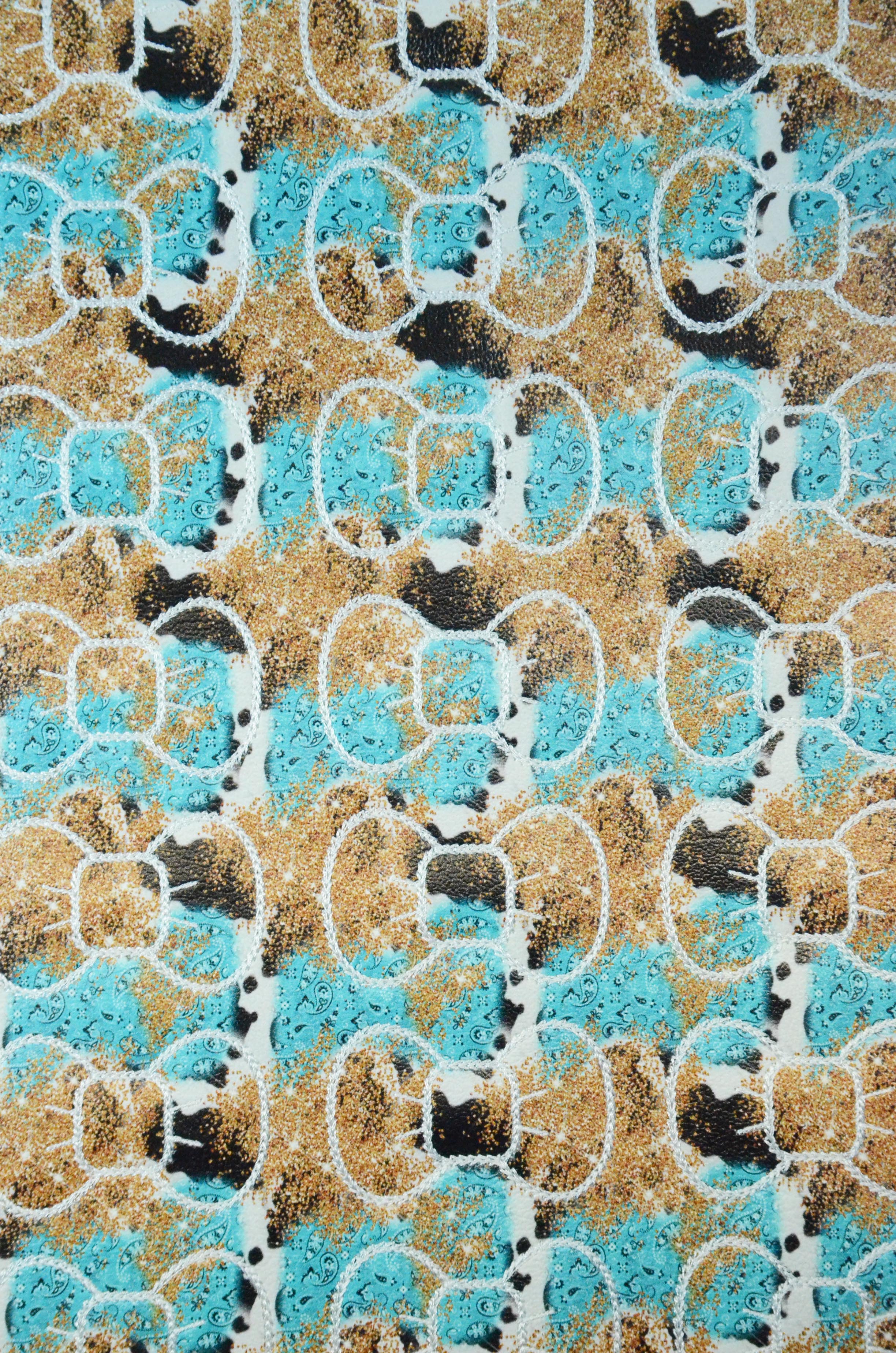 Teal Bandana Bow Set - Image 2