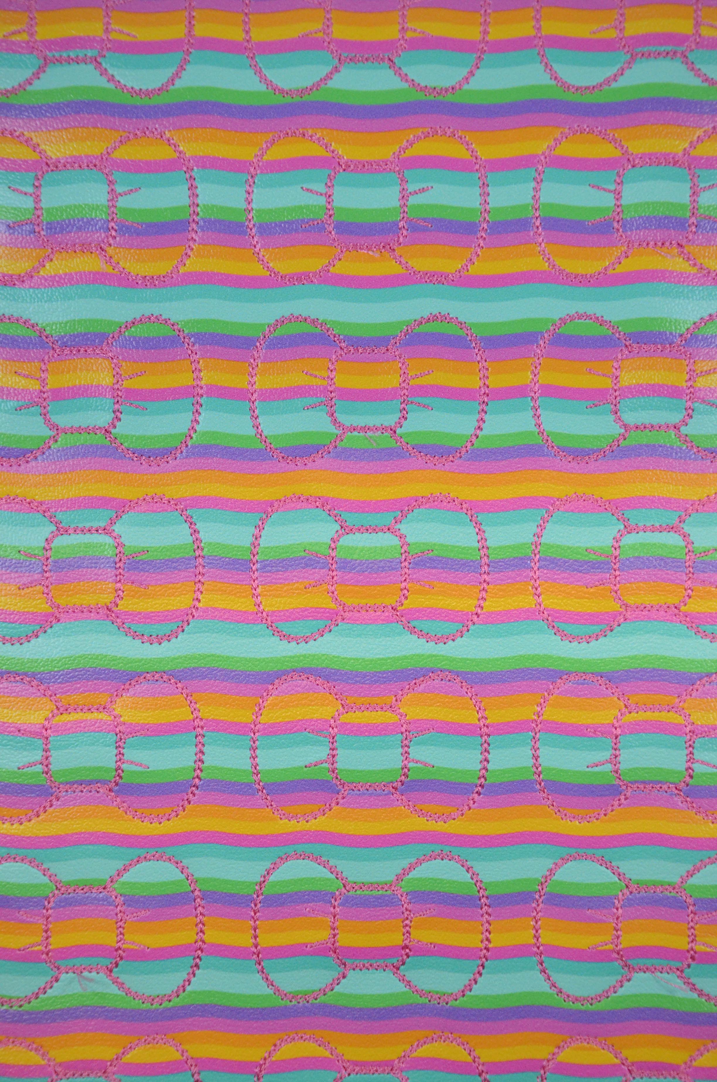 Tiny Wavy Stripes Bow