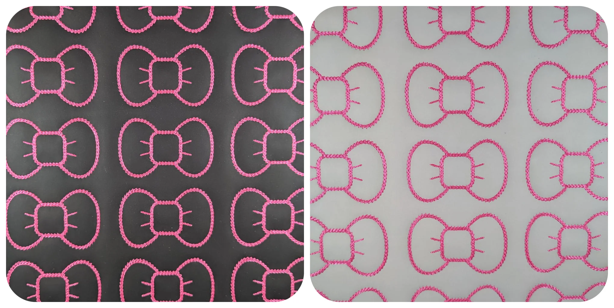 Vinyl Black/White Temp Changing Bow