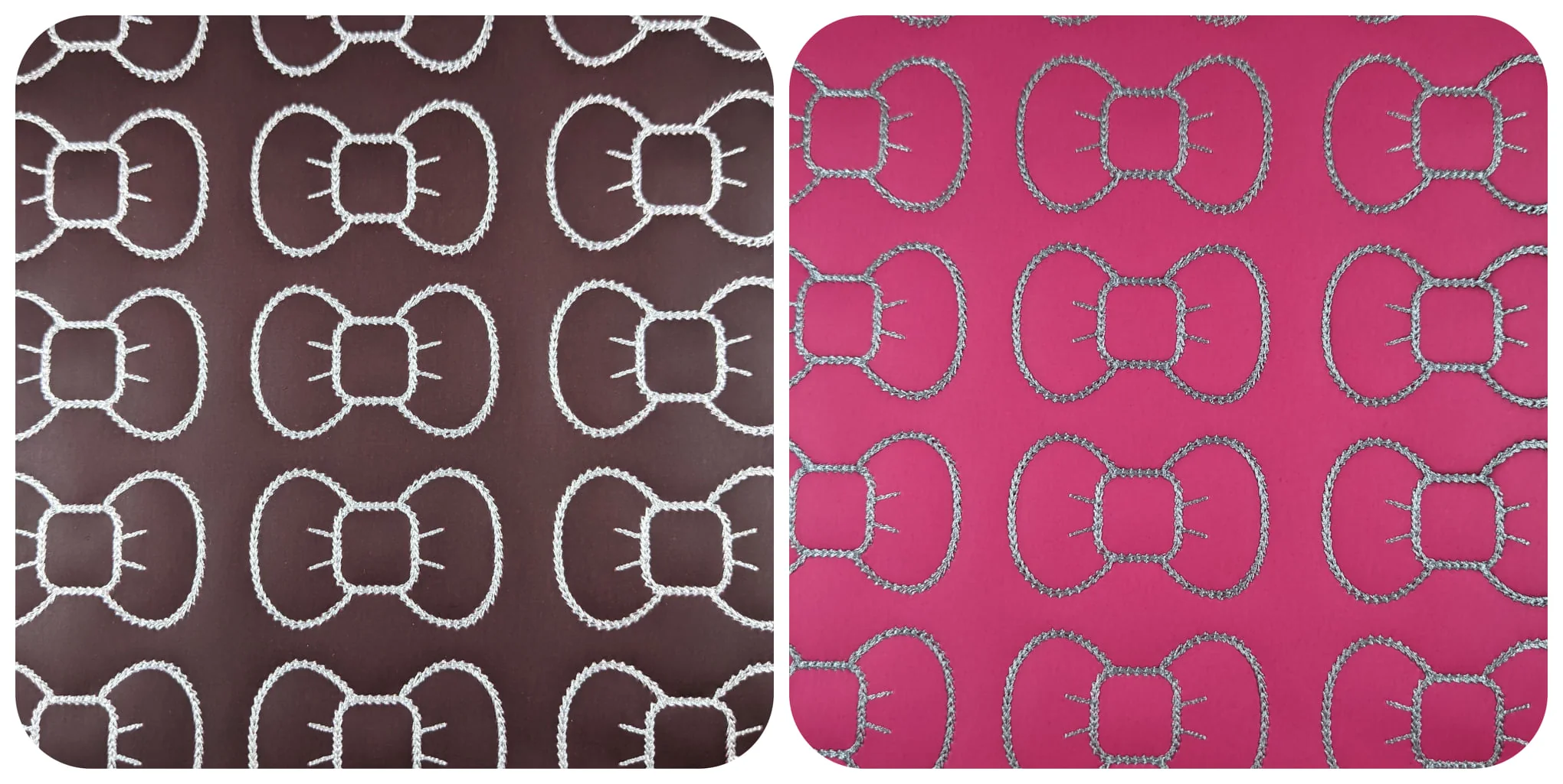 Vinyl Deep Red/Pink Temp Changing Bow