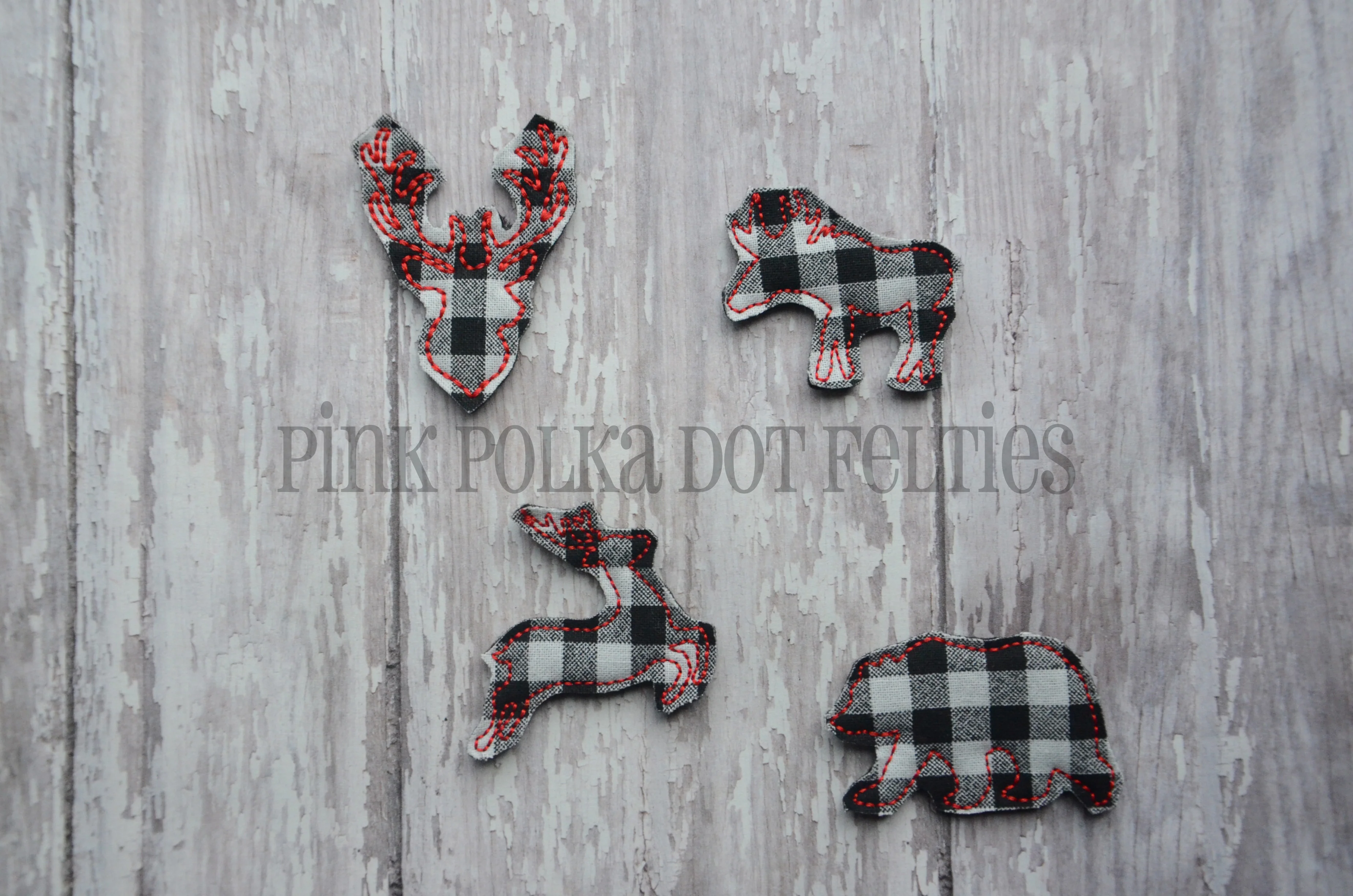 White Buffalo Plaid Felties - Image 2